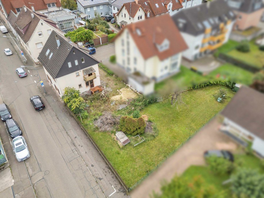 Vogelperspektive Wohngrundst�ck Gaggenau