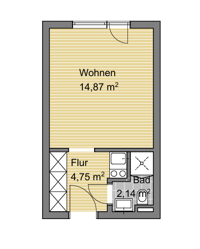 Grundriss WE 194 Etagenwohnung Landau in der Pfalz