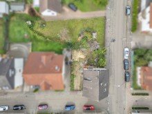 Vogelperspektive Vorliegende Baugenehmigung: Attraktives Wohnbau-Grundst�ck im Zentrum von Gaggenau