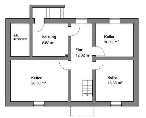 Untergeschoss Einfamilienhaus Karlsruhe