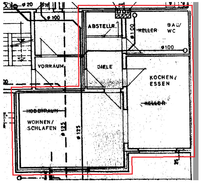 Grundriss Souterrainwohnung Muggensturm