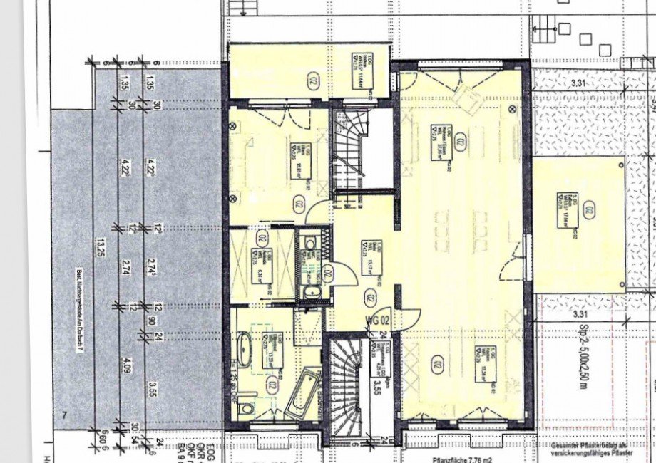 Grundriss OG Etagenwohnung Rheinstetten / Forchheim