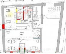 Grundriss Erdgeschoss Ettlinger Premium-Lage: B�ro, Praxis oder Einzelhandel - entscheiden Sie selbst!