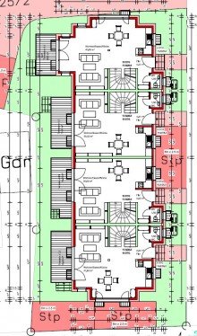 Grundriss EG Vorliegende Baugenehmigung: Attraktives Wohnbau-Grundst�ck im Zentrum von Gaggenau
