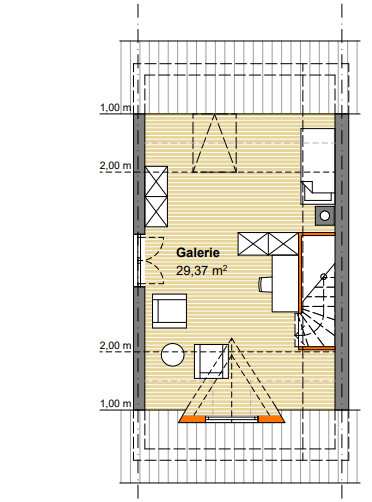 Dachgeschoss Reihenendhaus Karlsruhe