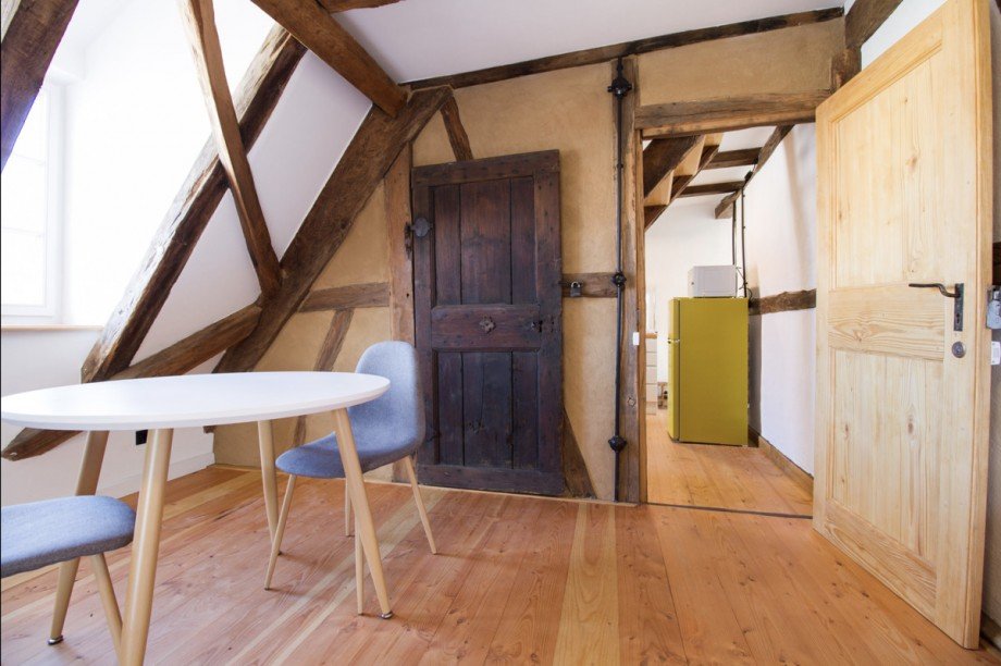 Wohnzimmer Dachgeschosswohnung Karlsruhe