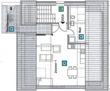 Grundriss Hochwertig ausgestattetes Business-Apartment  Gustav  in KA-Durlach