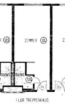 Grundriss WE 124 Sch�nes 1-Zimmer-Appartement in Karlsruhe Neureut