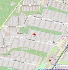 Lageplan Sofort beziehbar: Sch�ne 3-Zimmer-Wohnung in KA-Waldstadt