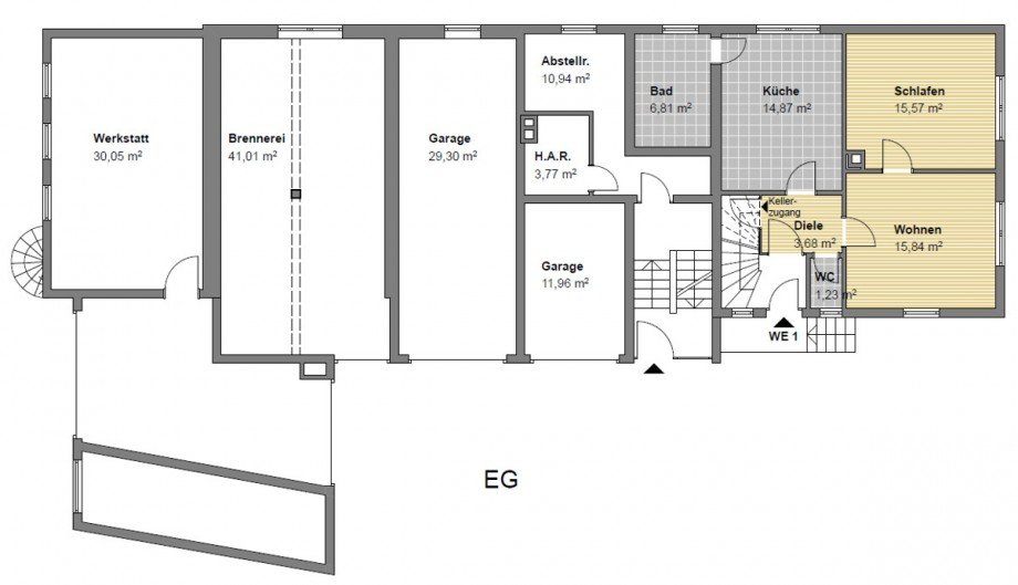 Erdgeschoss Mehrfamilienhaus Bischweier