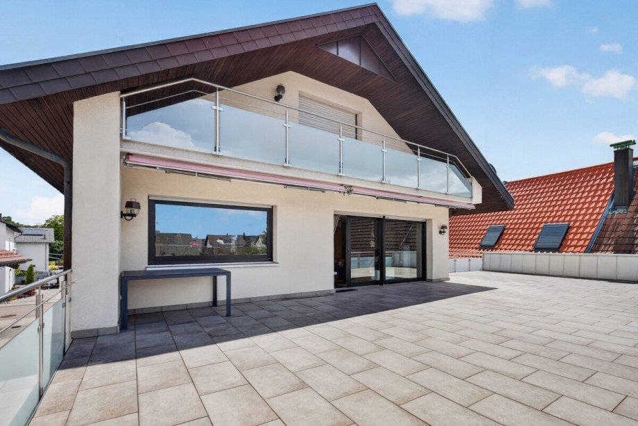 Dachterrasse Mehrfamilienhaus Bischweier