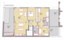Grundriss Neuwertige 4-Zimmer-Wohnung im Zentrum von Rastatt