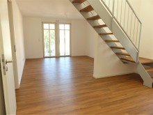 Wohn- u. Essbereich Erstbezug nach Kernsanierung: Sch�ne Maisonette-Wohnung mit gro�em Balkon