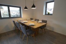 Essbereich Hochwertig ausgestattetes Business-Apartment  Emil  in KA-Durlach