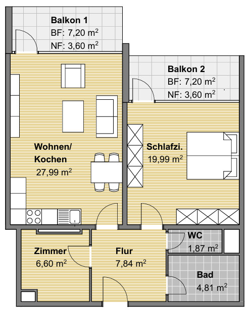  Etagenwohnung Durmersheim