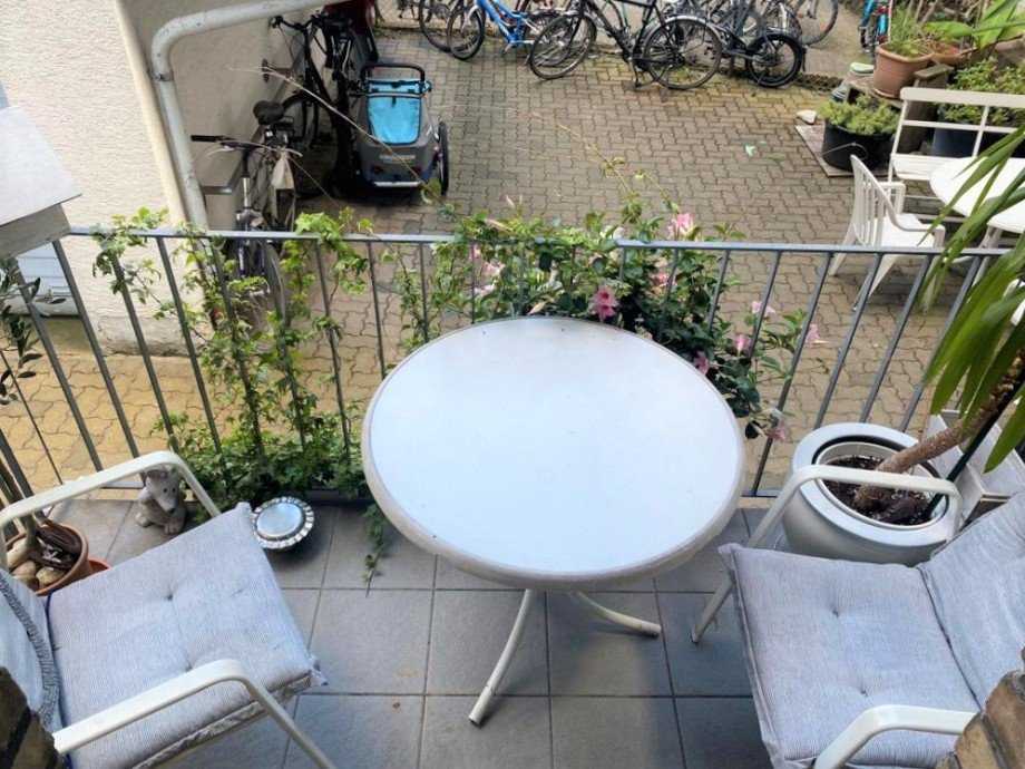 Balkon B Erdgeschosswohnung Karlsruhe