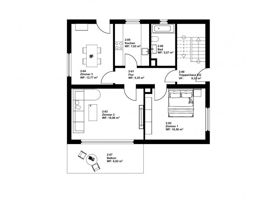 Obergesachoss Mehrfamilienhaus Ettlingen / Sch�llbronn
