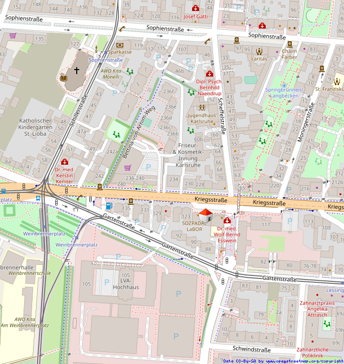 Lageplan Etagenwohnung Karlsruhe