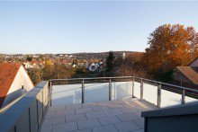 Dachterrasse Hochwertig ausgestattetes Business-Apartment  Gustav  in KA-Durlach