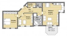 Grundriss Wohnung 3-05 Barrierefrei & energieeffizient: Helle 3-Zimmer-Wohnung in guter Lage von Ettlingen