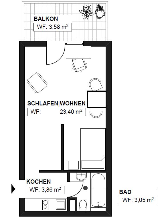 Grundriss Etagenwohnung Heimsheim