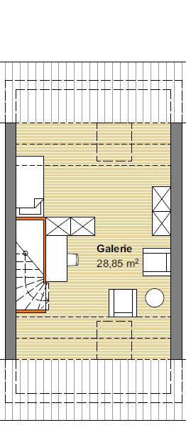 Dachgeschoss Reihenmittelhaus Karlsruhe