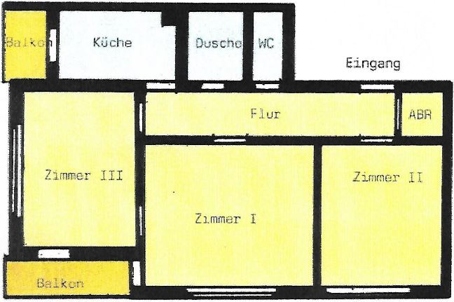 Grundriss Etagenwohnung Karlsruhe