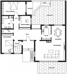 Grundriss EG_Expos� Raumwunder mit gro�em Potenzial: Sch�ner Bungalow in KA-Gr�nwinkel