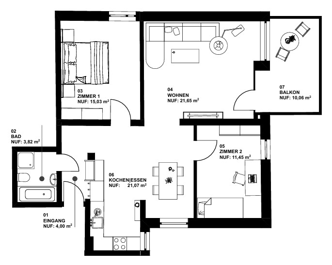 Wohnung 13 Etagenwohnung Ettlingen