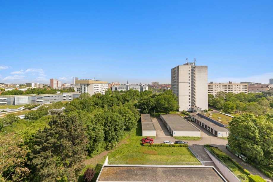 Aussicht Richtung Innenstadt Etagenwohnung Karlsruhe / S�dweststadt